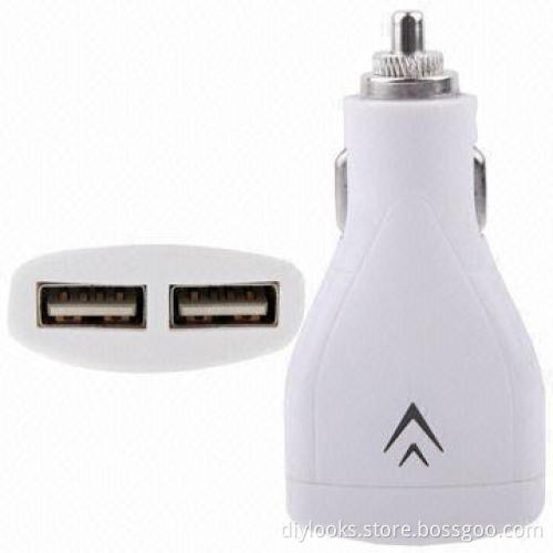 Car Charger with Dual USB Output, for iPhone 5/4/4S/3G/3GS